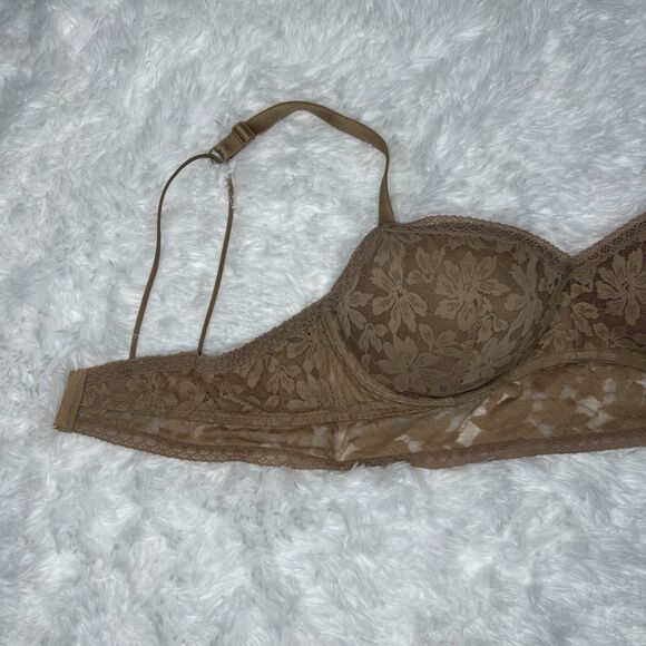 Victoria's Secret Lace Bralette Push Up Extra Large Floral Bra Womens XL - Picture 5 of 9